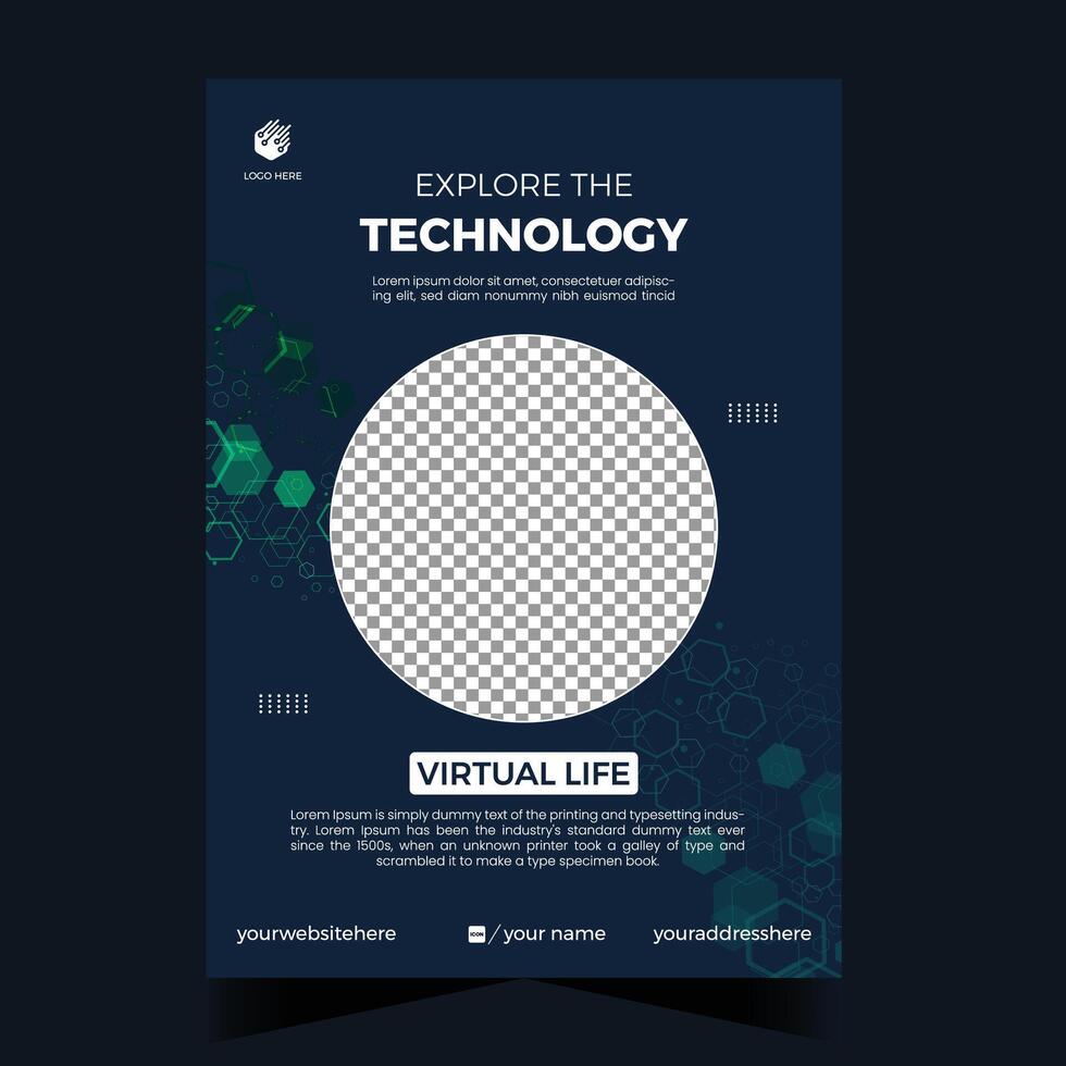 Modern Vector Technology Flyer Template