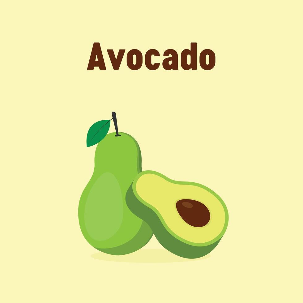 Avocado Modern Vector Icon Illustration