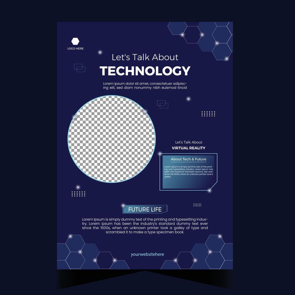 Modern Vector Technology Flyer Template