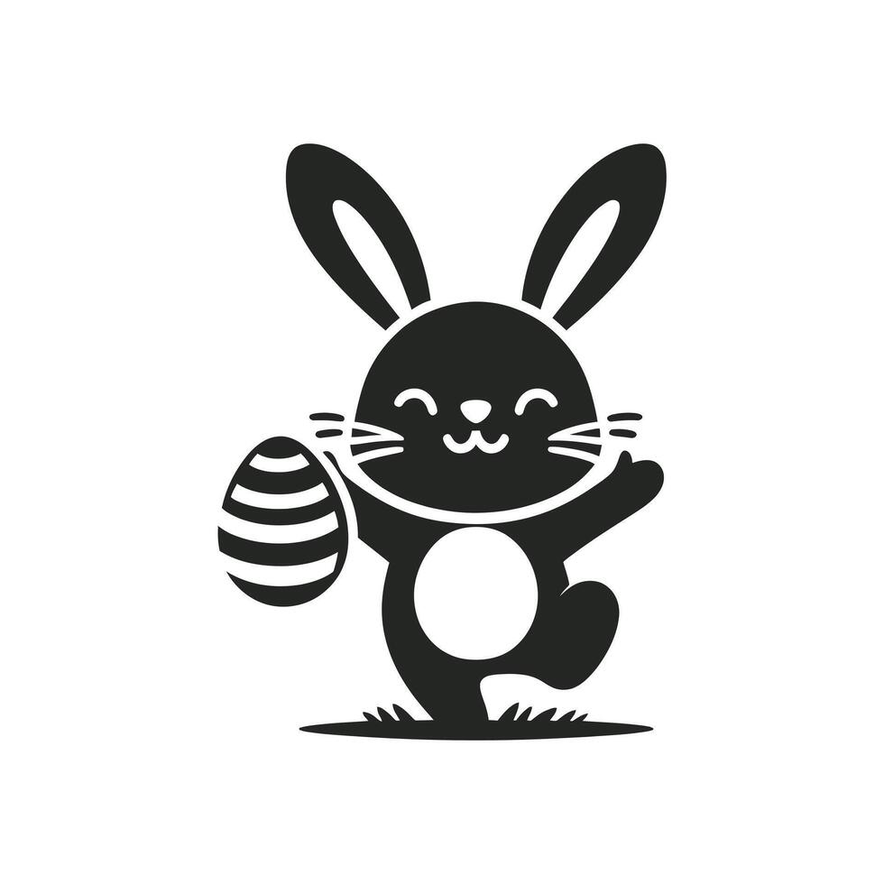 Whimsical Easter Charm Vector Illustration of Easter Bunny