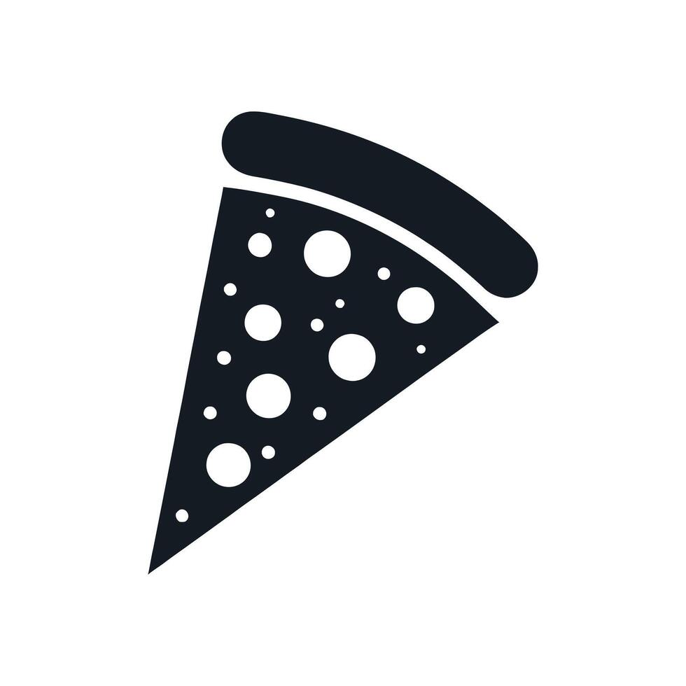 Delicious Slice Vector Icon of a Pizza Slice