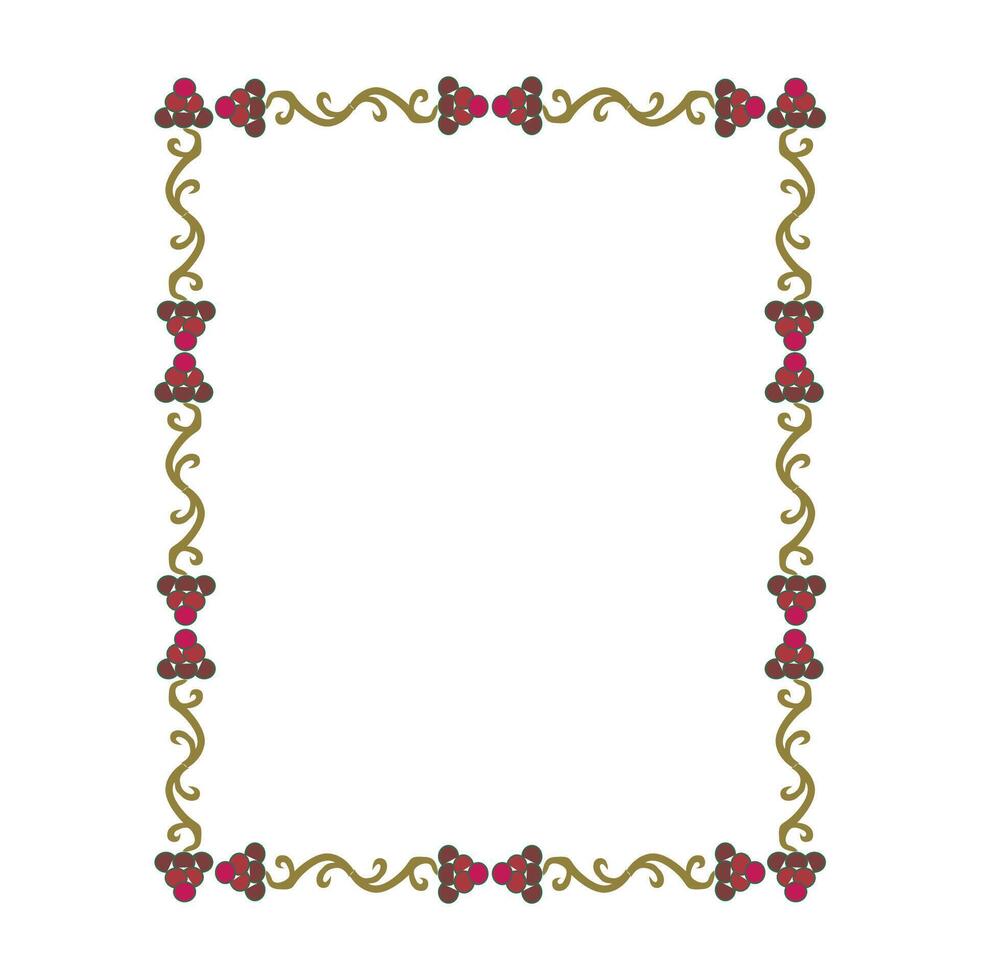 marco vector diseño con clásico floral ornamento