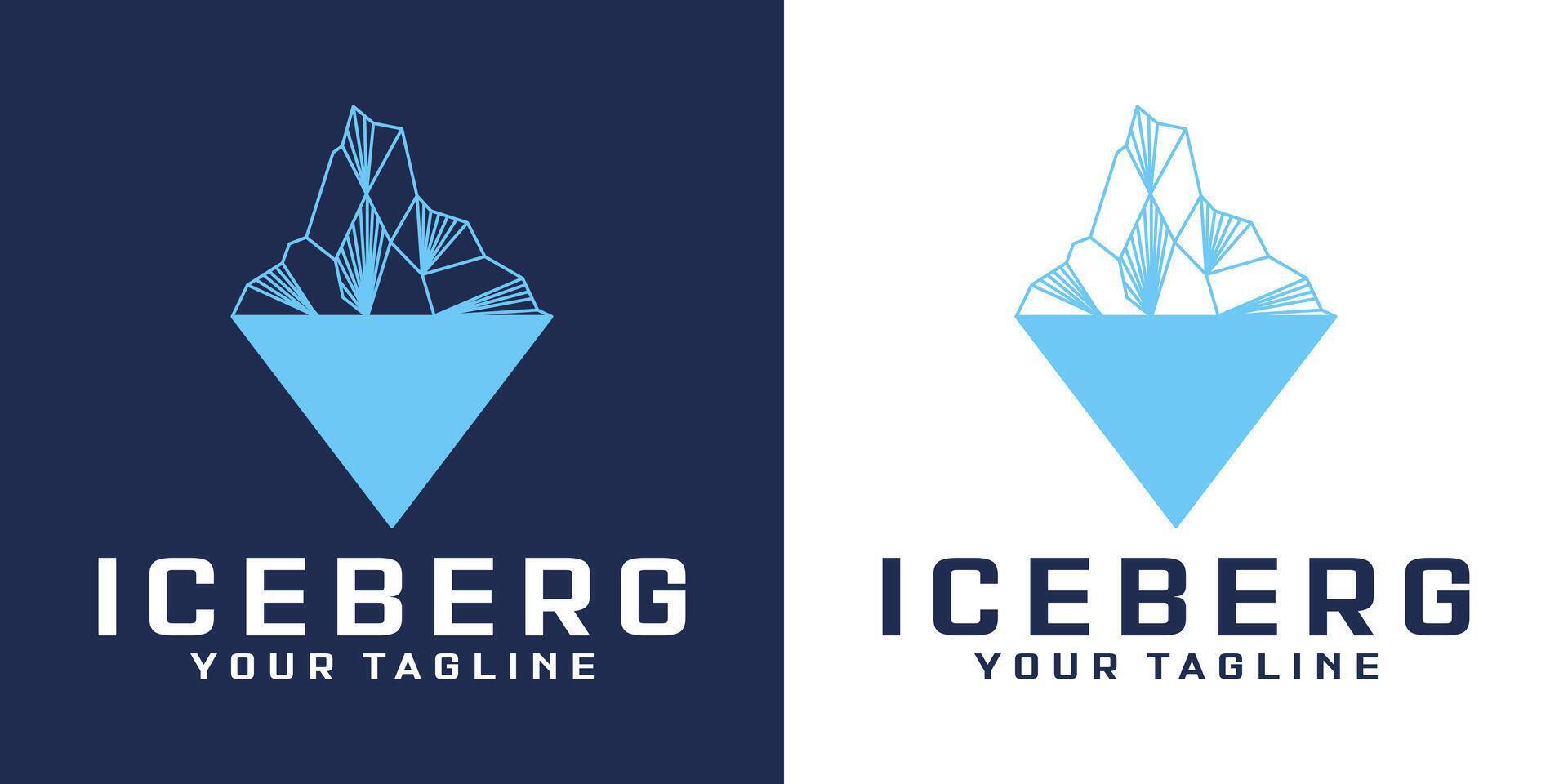 propina de el iceberg logo diseño inspiración vector