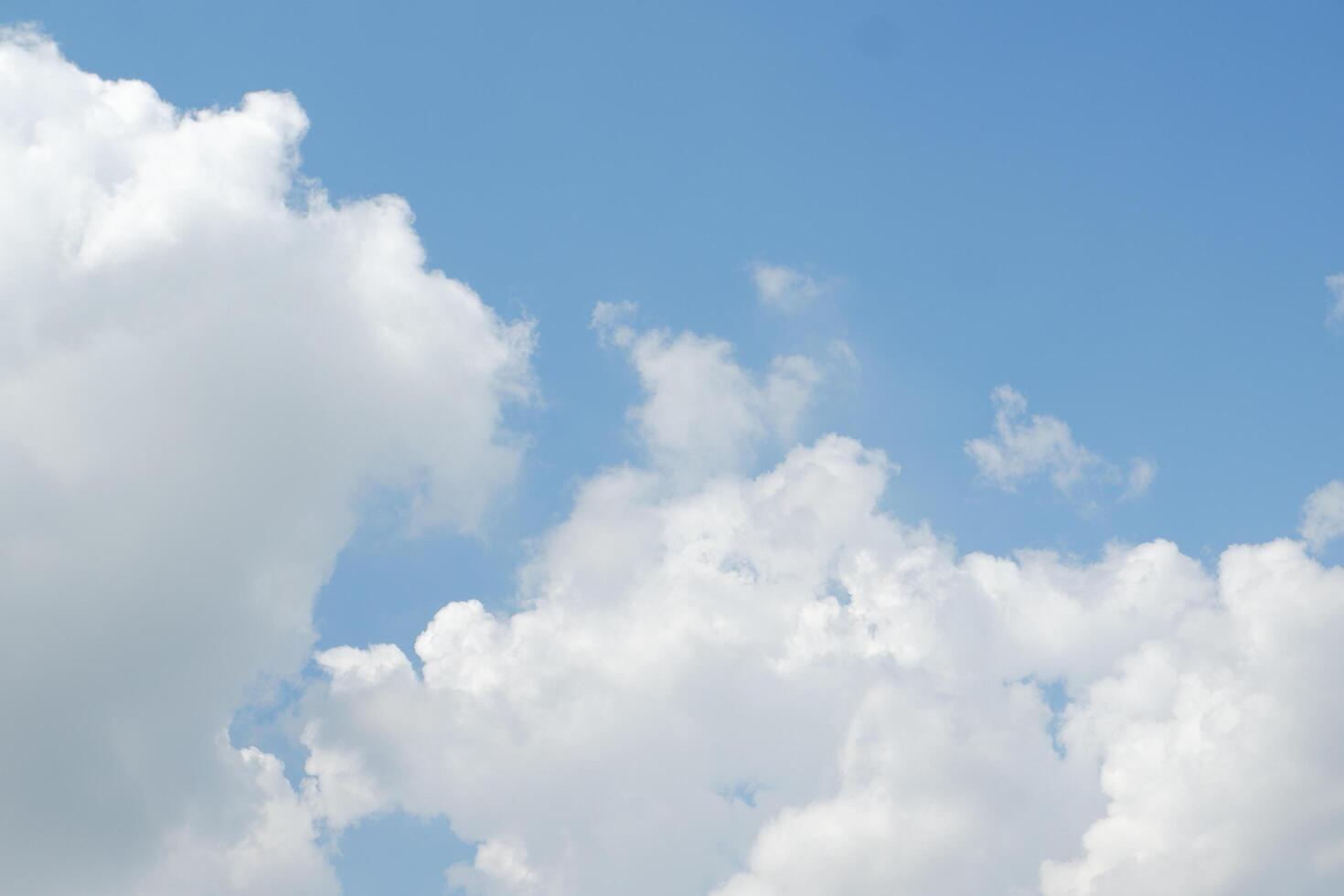 blue sky with cloud. natural background with copy space. photo