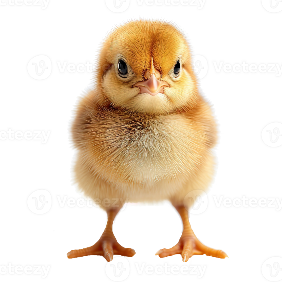 AI generated Cute little chicken isolated on transparent background png