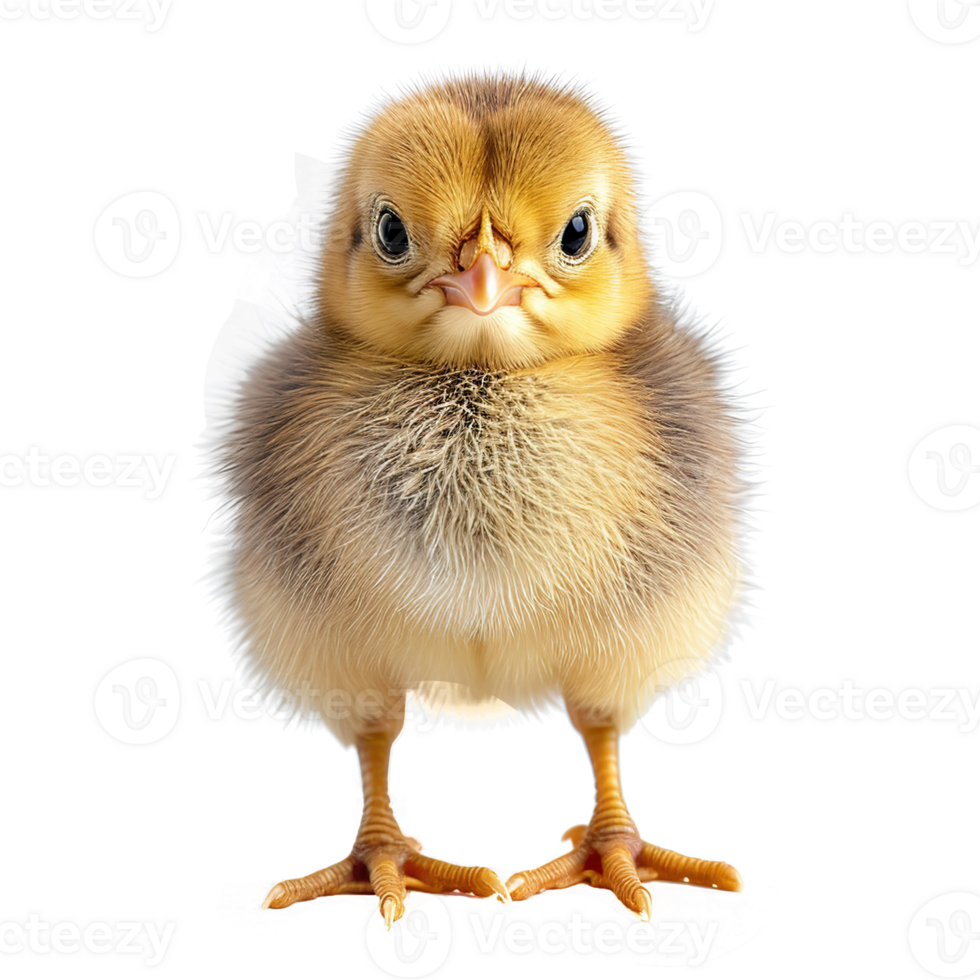 AI generated Cute little chicken isolated on transparent background png