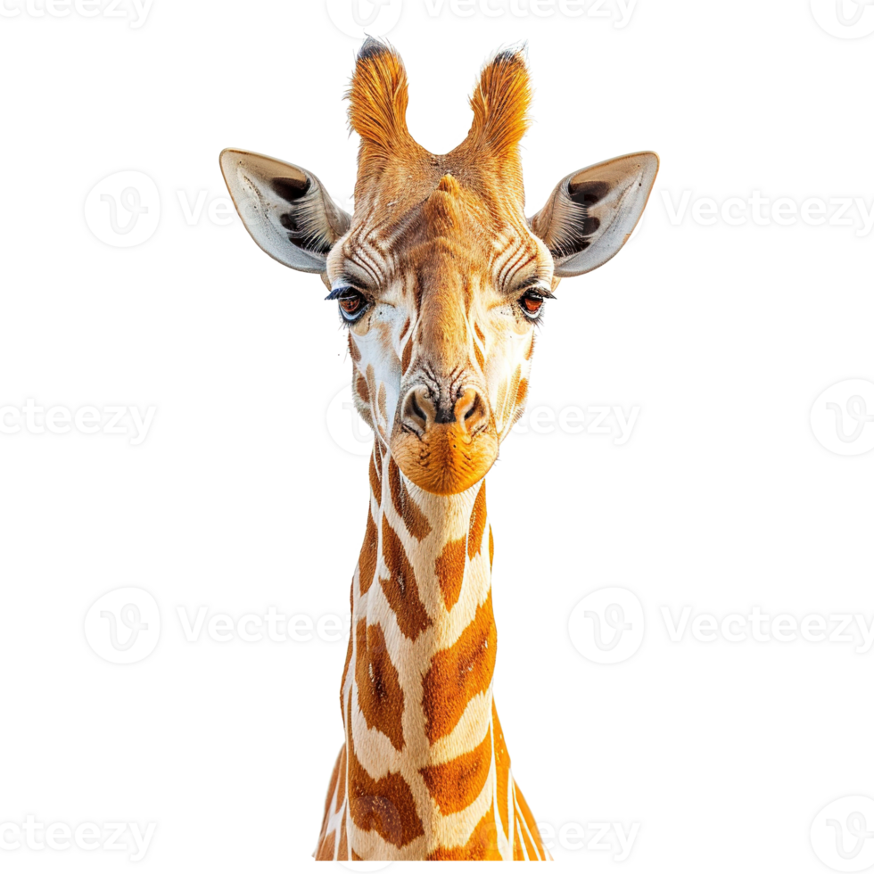 AI generated Giraffe isolated on transparent background png