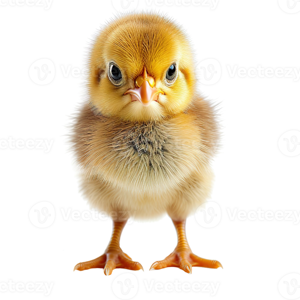 AI generated Cute little chicken isolated on transparent background png