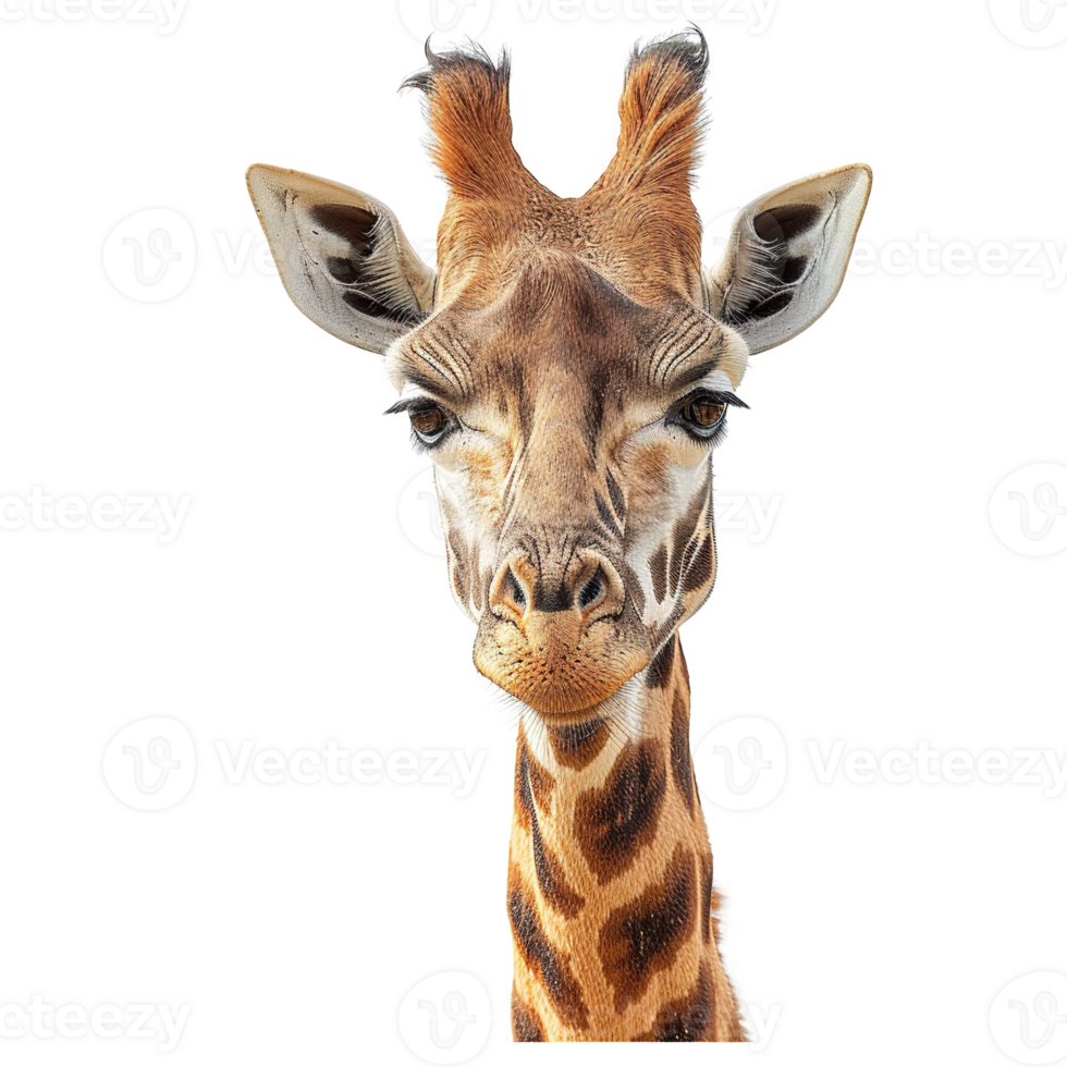 AI generated Giraffe isolated on transparent background png