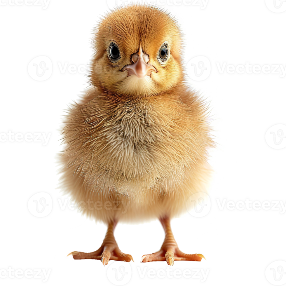 AI generated Cute little chicken isolated on transparent background png