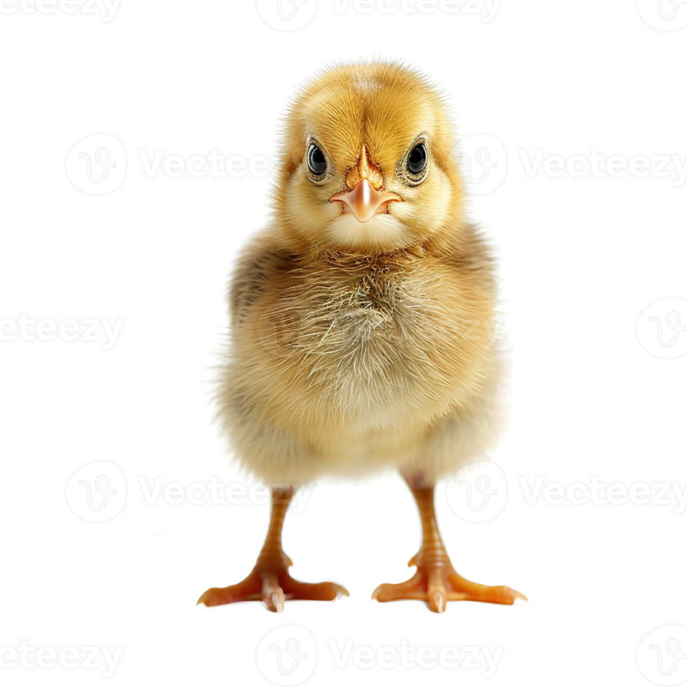 AI generated Cute little chicken isolated on transparent background png