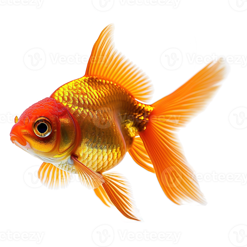 AI generated Goldfish isolated on transparent background png