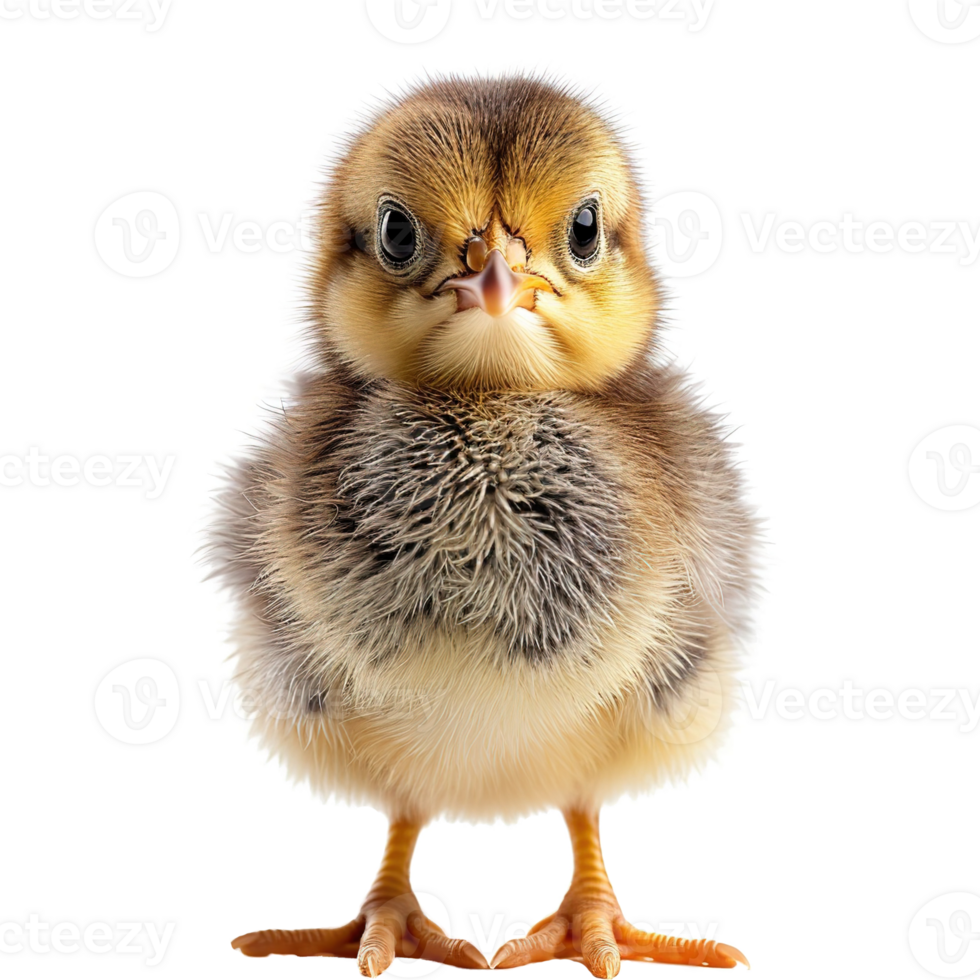 AI generated Cute little chicken isolated on transparent background png