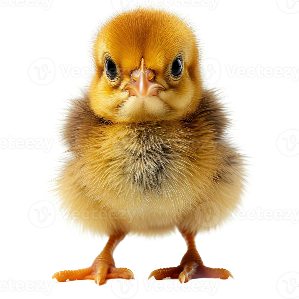 AI generated Cute little chicken isolated on transparent background png