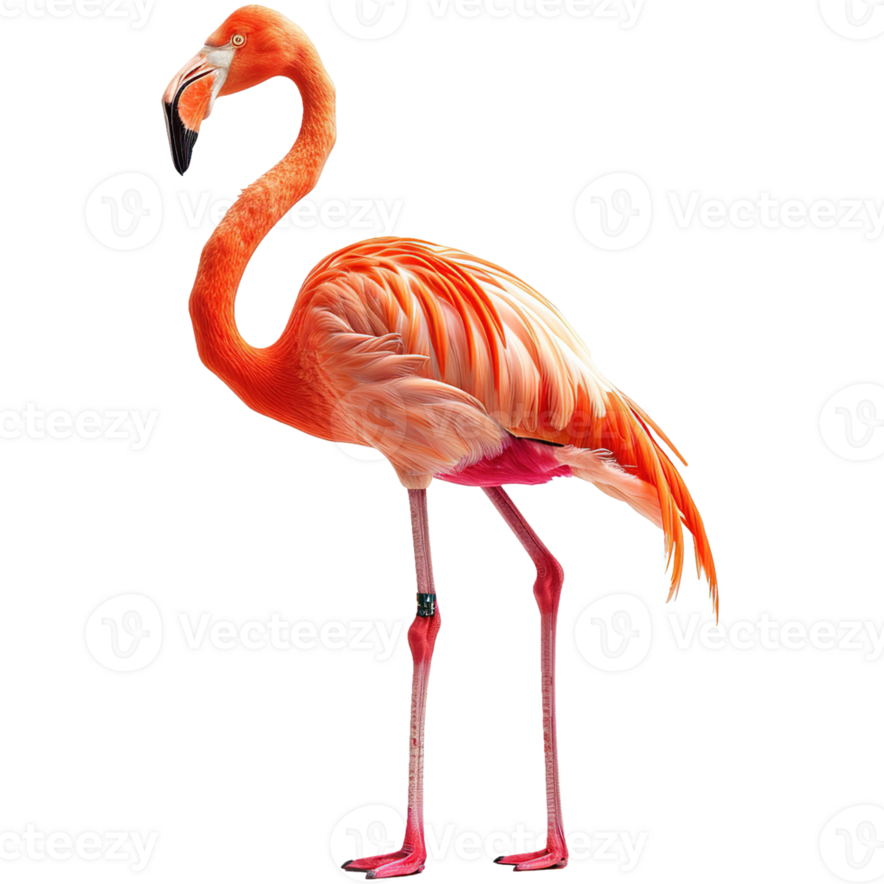 AI generated Flamingo isolated on transparent background png