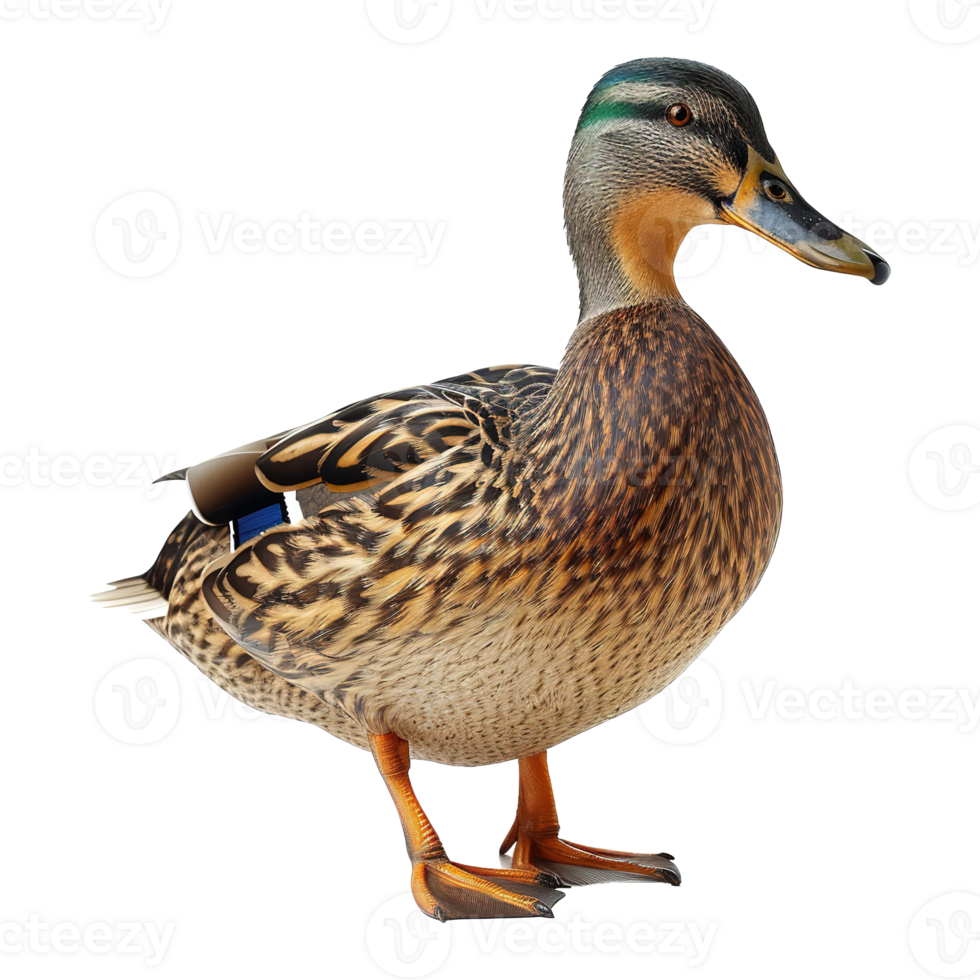 AI generated Realistic duck isolated on transparent background png