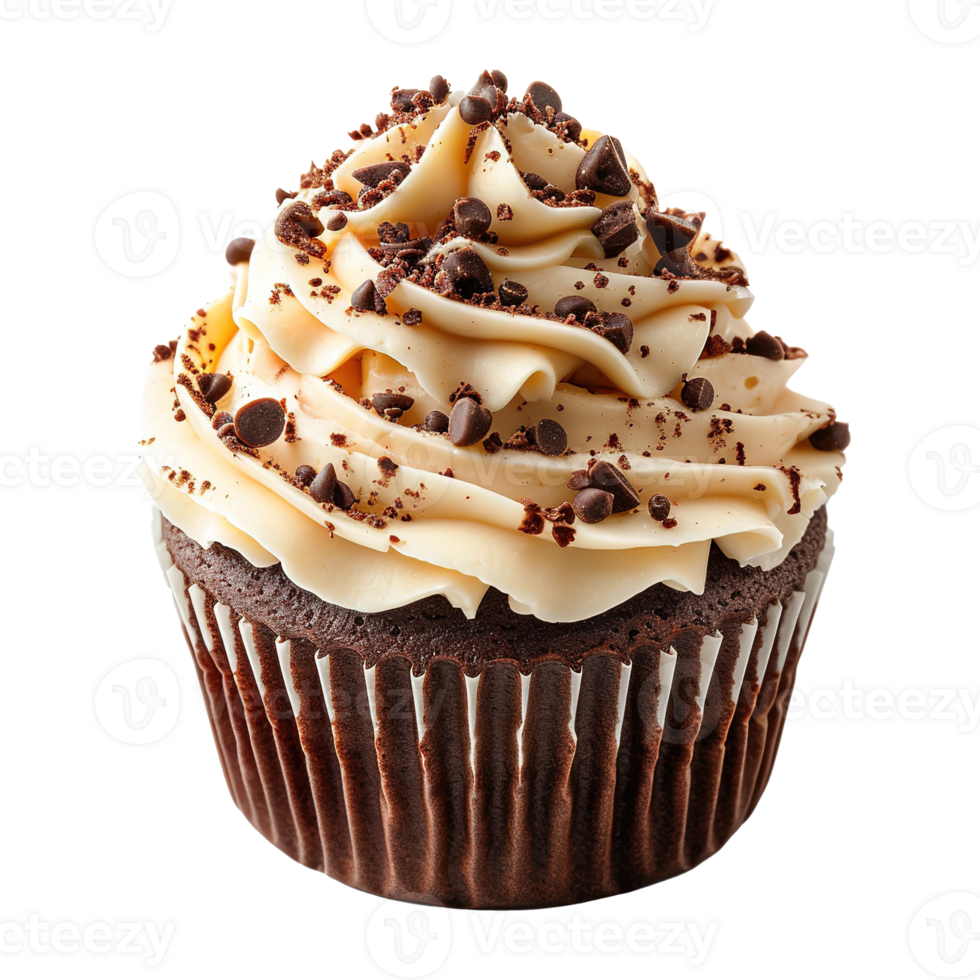 AI generated Cupcake isolated on transparent background png