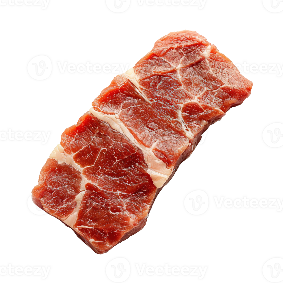 AI generated Raw beef steak isolated on transparent background png