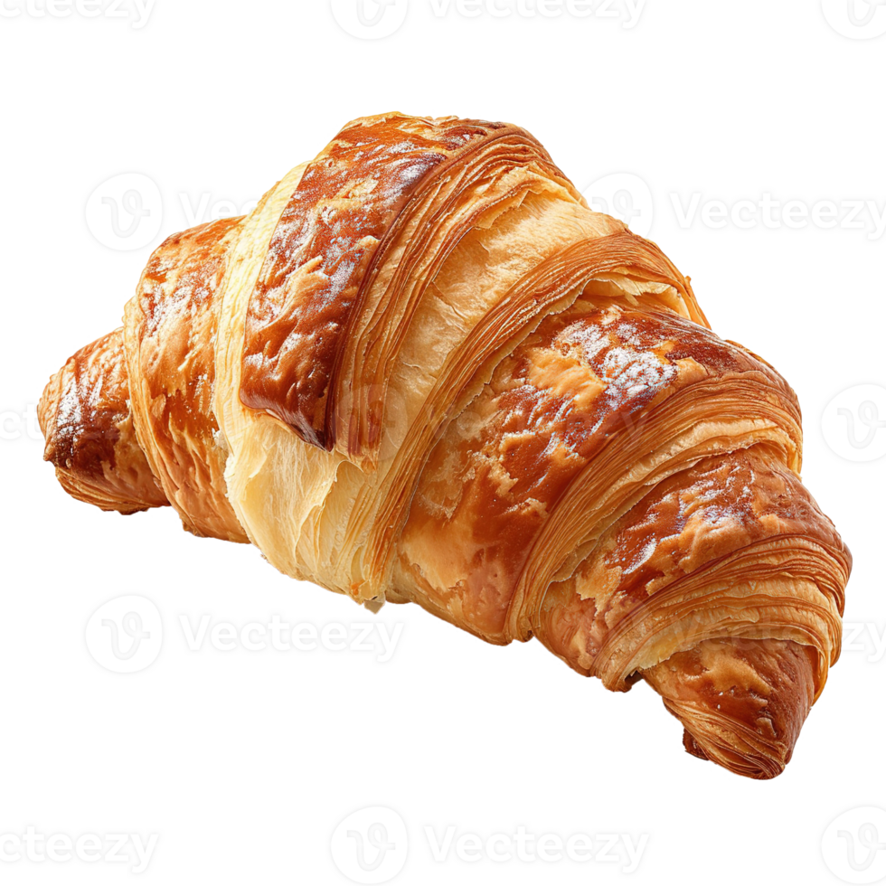 ai gegenereerd croissant geïsoleerd Aan transparant achtergrond png