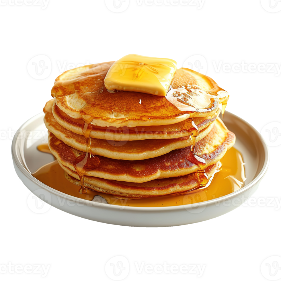 AI generated Pancake isolated on transparent background png