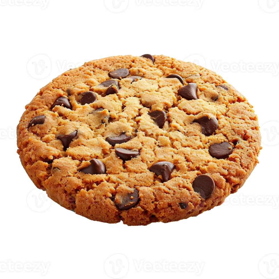 AI generated Chocolate chip cookie isolated on transparent background png