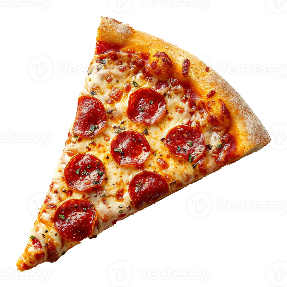 AI generated Pizza slice isolated on transparent background png