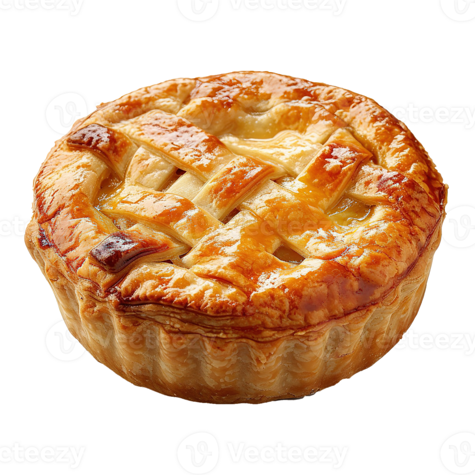 AI generated Apple pie isolated on transparent background png
