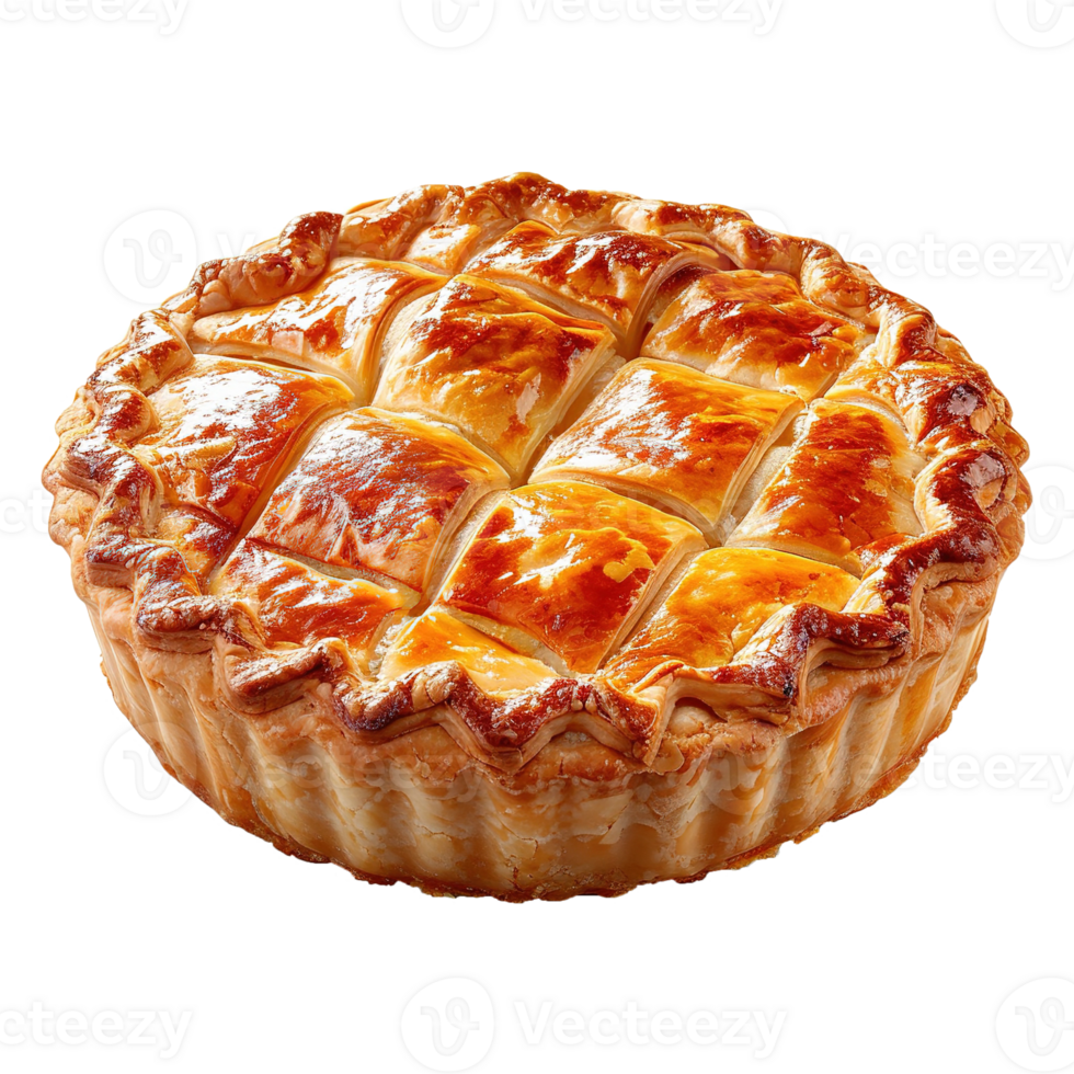 AI generated Apple pie isolated on transparent background png