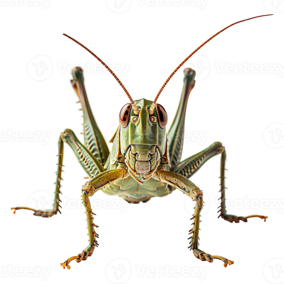 AI generated Grasshopper isolated on transparent background png
