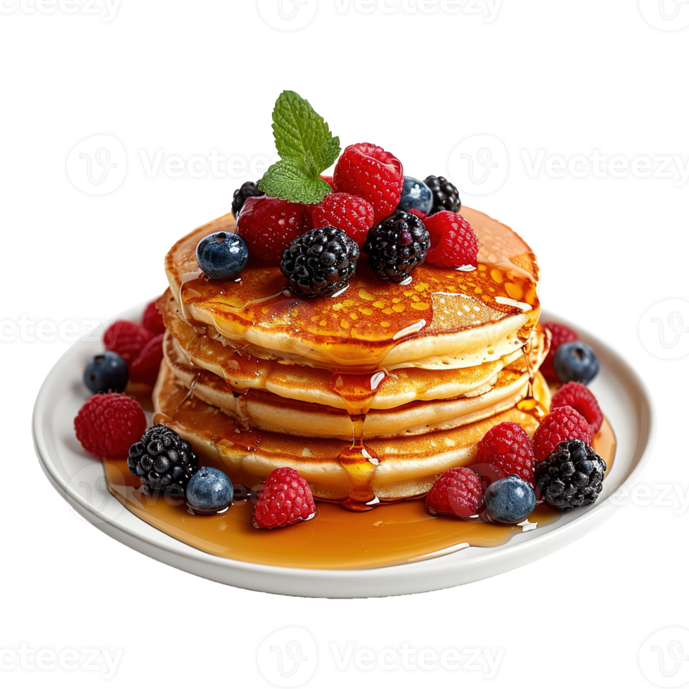 AI generated Pancake isolated on transparent background png