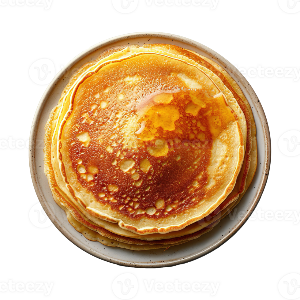 AI generated Pancake isolated on transparent background png