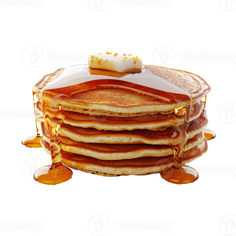 AI generated Pancake isolated on transparent background png