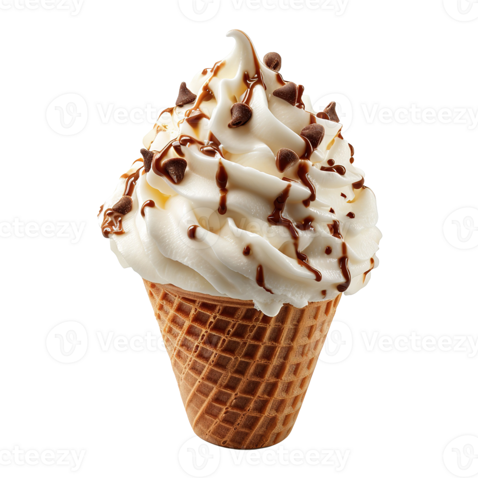 AI generated Ice cream isolated on transparent background png