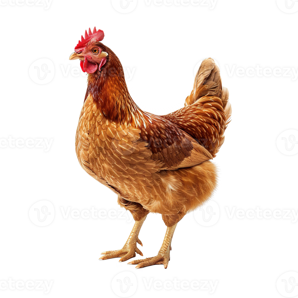 AI generated Chicken isolated on transparent background png