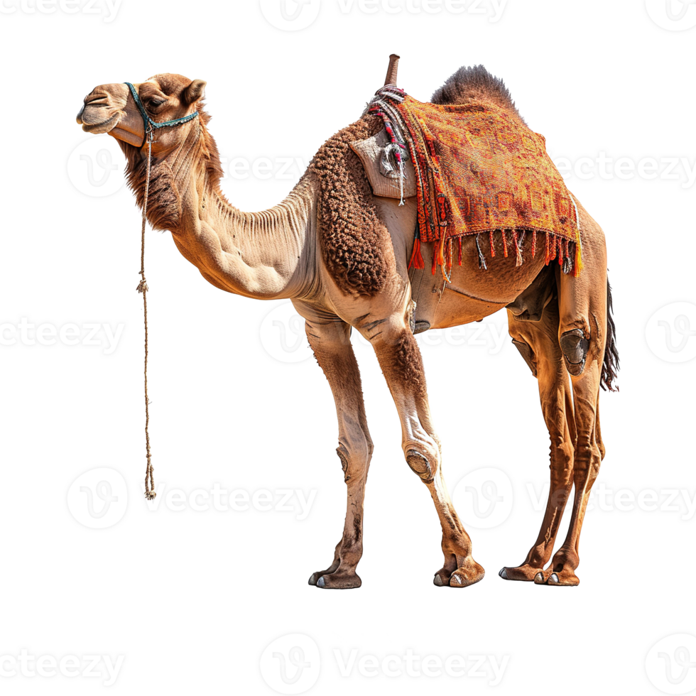 AI generated camel isolated on transparent background png