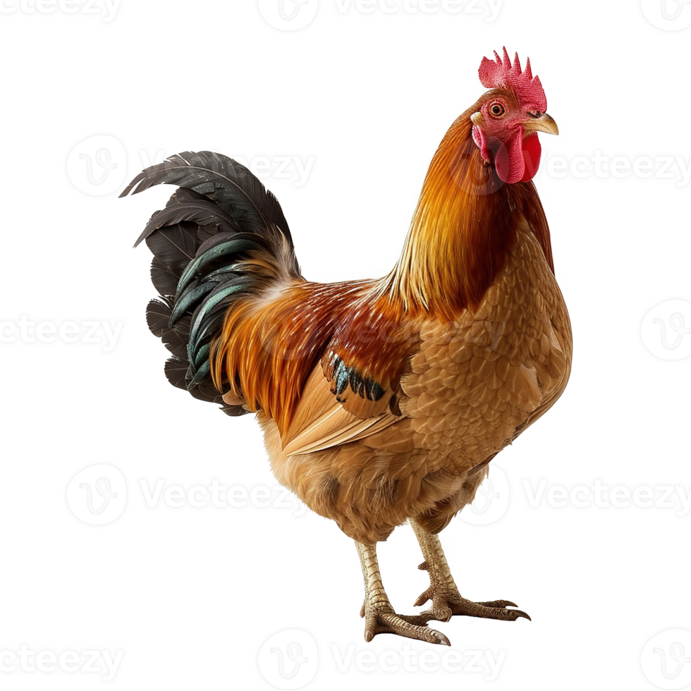 AI generated Chicken isolated on transparent background png