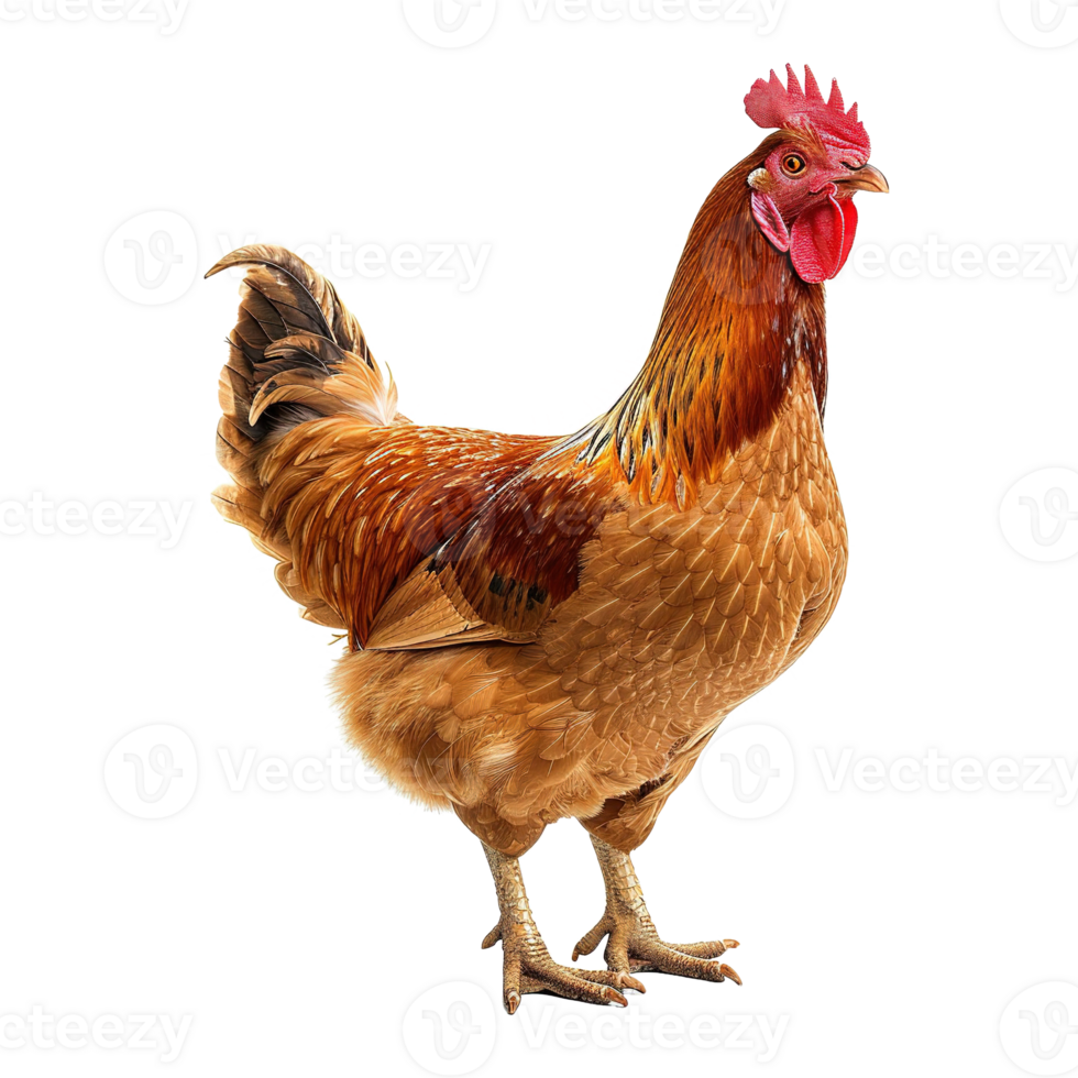 AI generated Chicken isolated on transparent background png