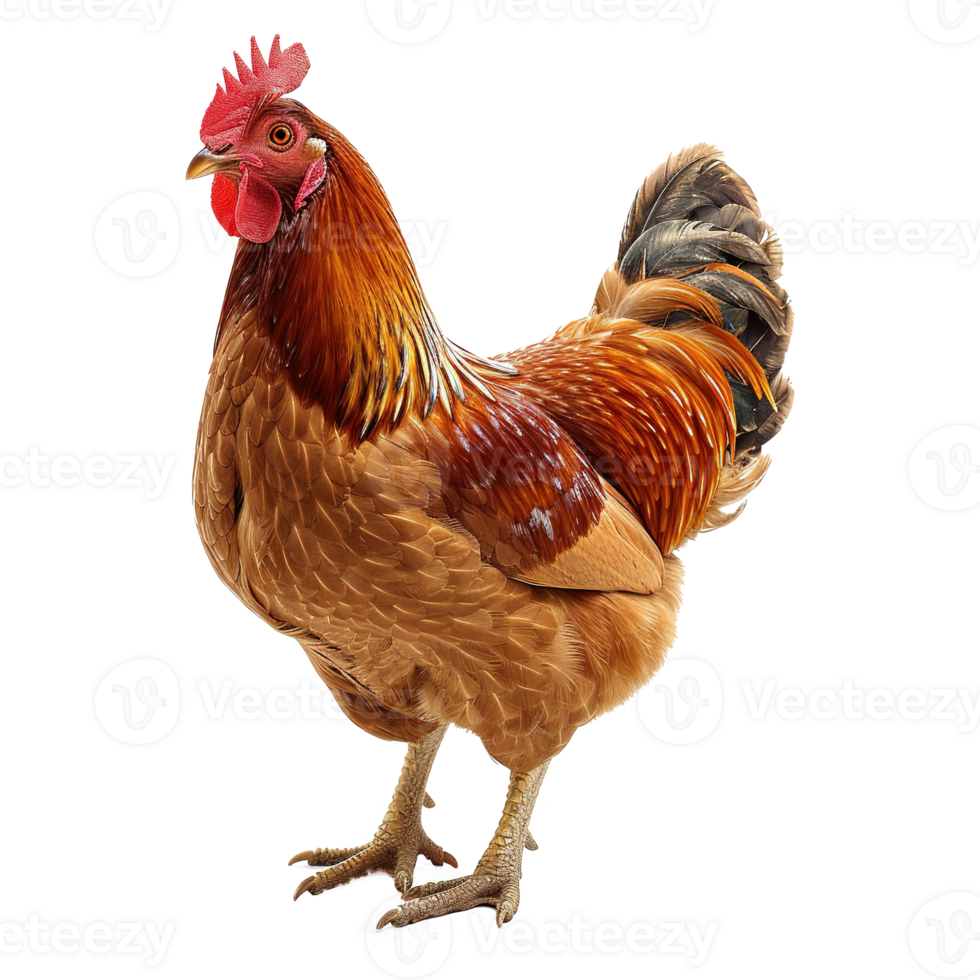 AI generated Chicken isolated on transparent background png