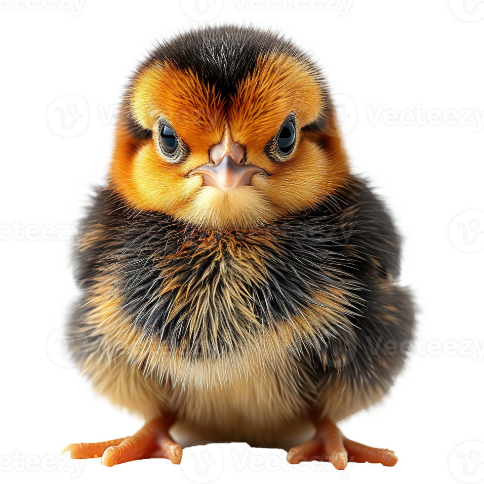 AI generated Cute little chicken isolated on transparent background png