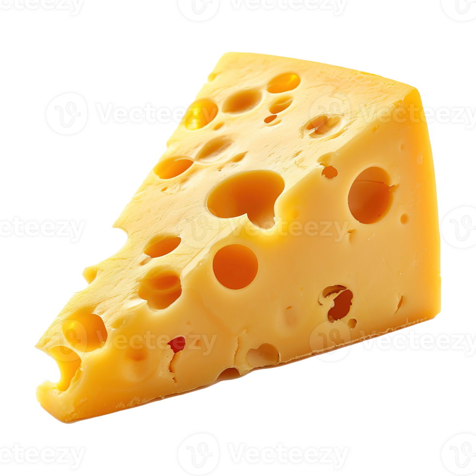 AI generated Cheese slice isolated on transparent background png