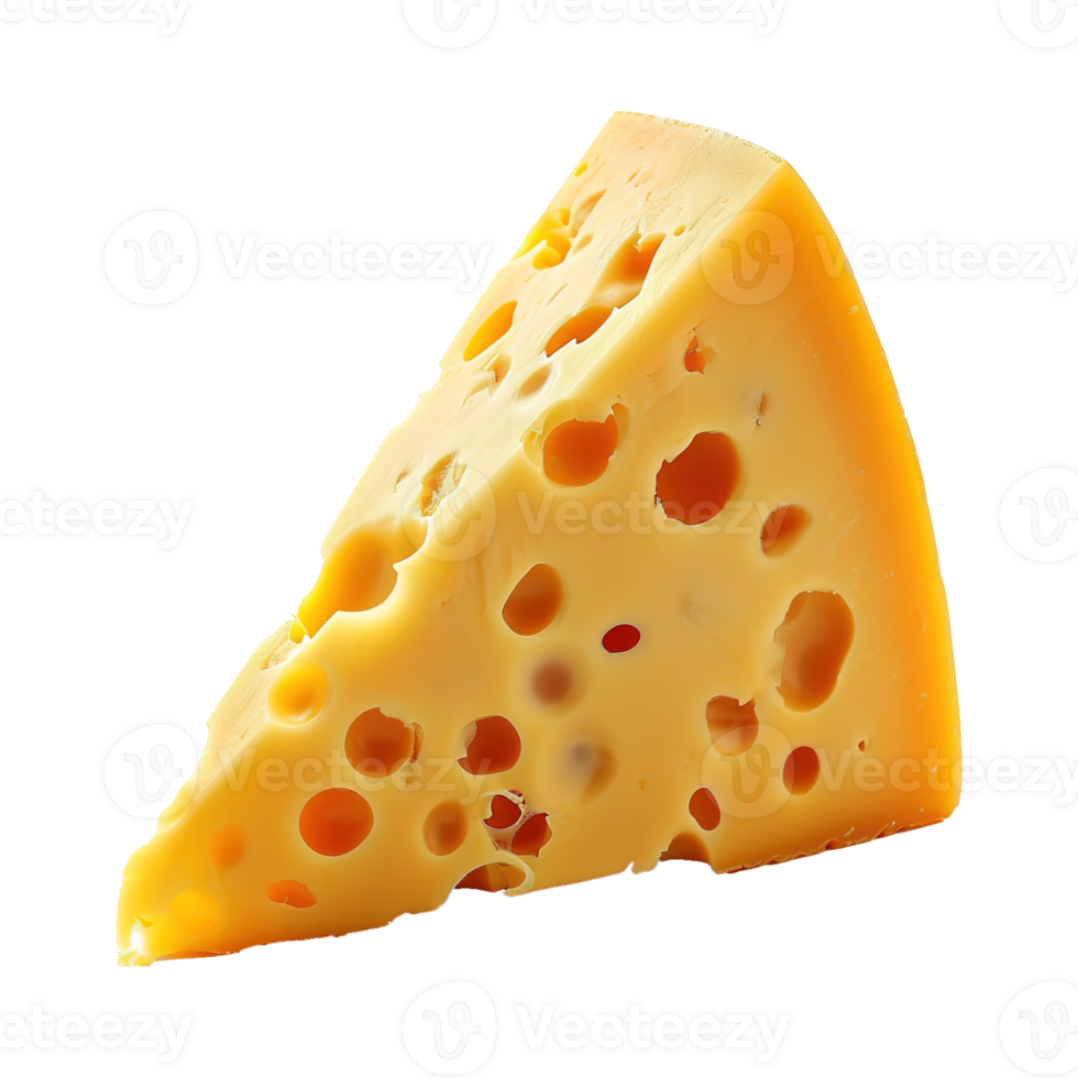 AI generated Cheese slice isolated on transparent background png