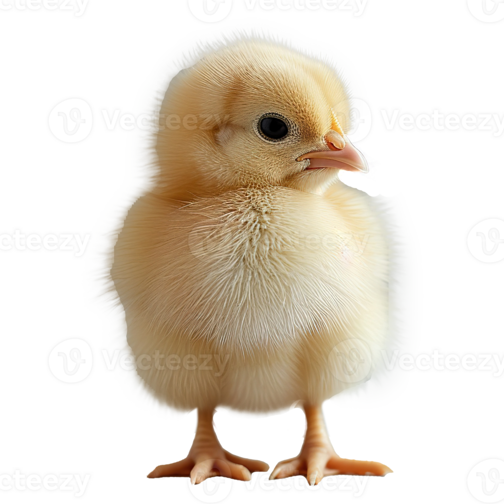 AI generated Cute little chicken isolated on transparent background png
