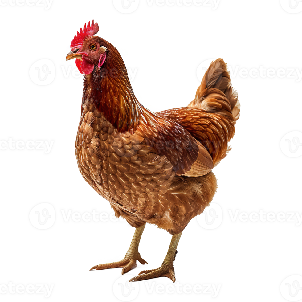 AI generated Chicken isolated on transparent background png