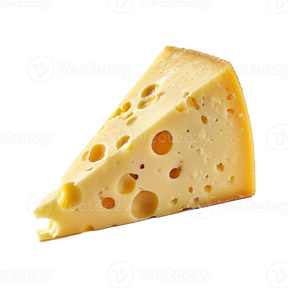 AI generated Cheese slice isolated on transparent background png