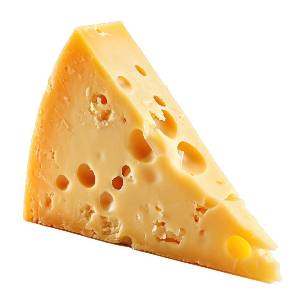 ai généré fromage tranche isolé sur transparent Contexte png