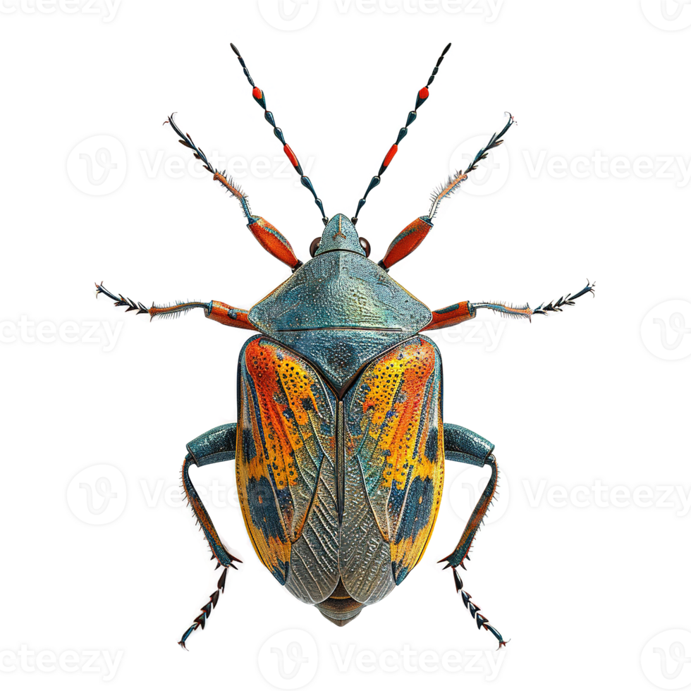 AI generated Bug isolated on transparent background png