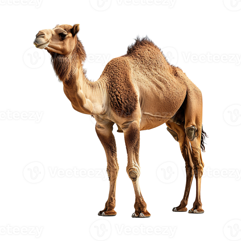 AI generated camel isolated on transparent background png