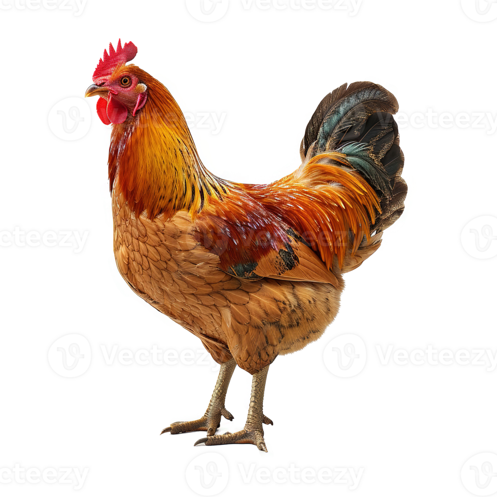 AI generated Chicken isolated on transparent background png