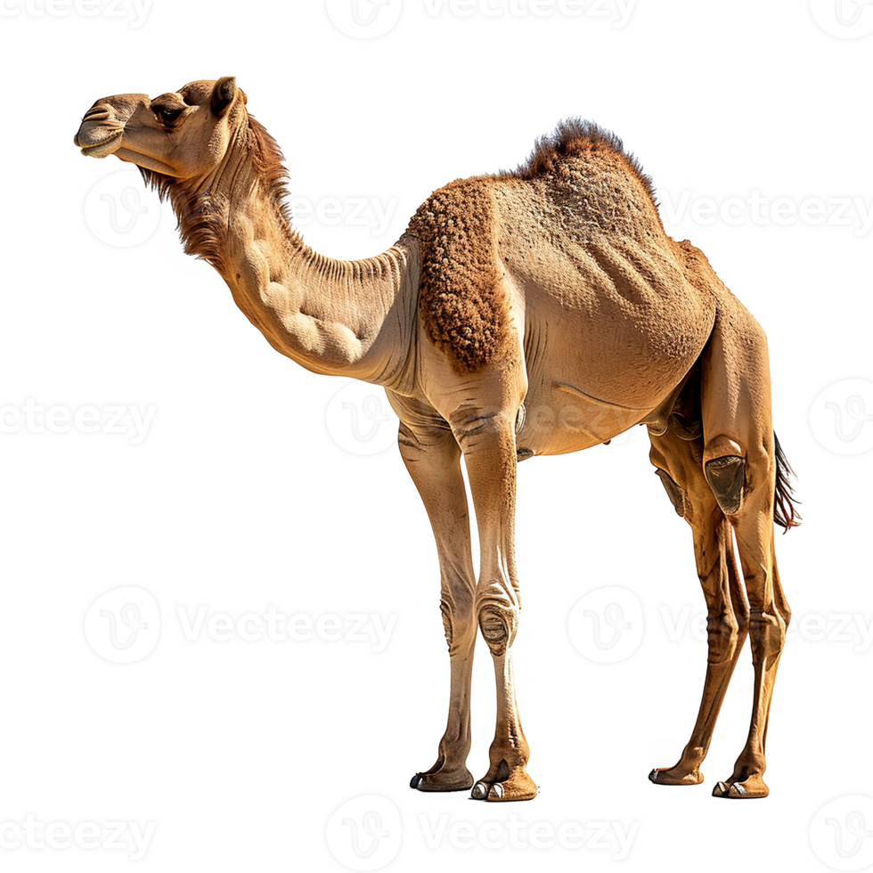 AI generated camel isolated on transparent background png