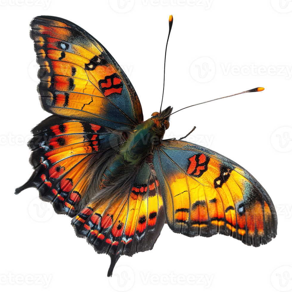 AI generated Colorful butterfly isolated on transparent background png